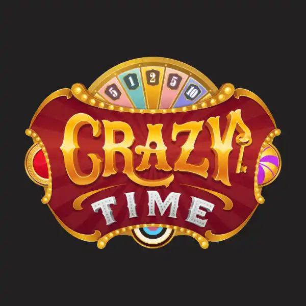 UUOK Crazy Time wheel mid-spin on live game-show featuring bright neon colours and dynamic action