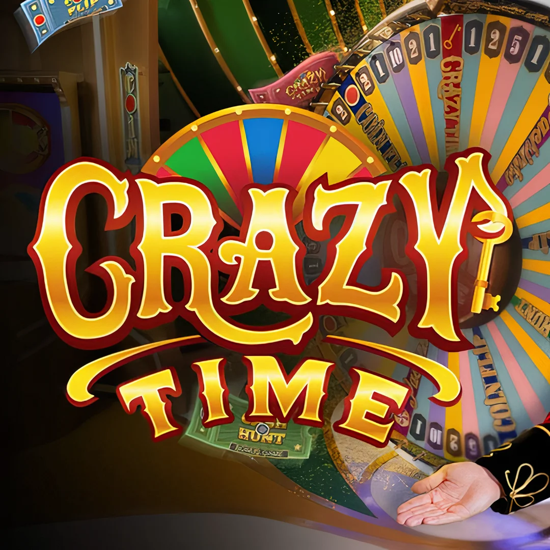 UUOK Crazy Time live game-show arena showcasing vibrant neon-lit action and magnetic hosts